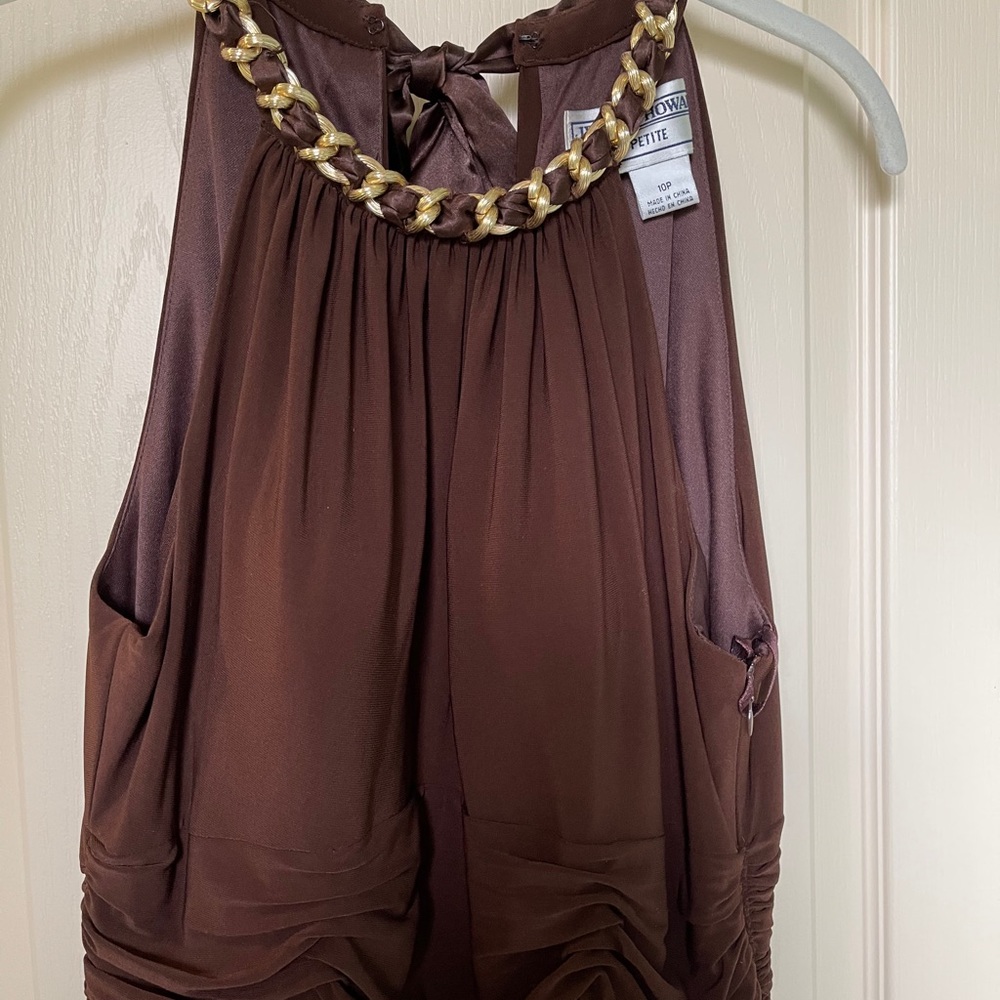 Brown cocktail dress